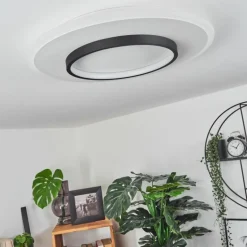 Plafonnier Andelfingen LED Blanc, 1 lumière, Télécommandes