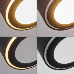 Plafonnier Appleton LED Noir, 1 lumière