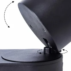 Plafonnier Appleton LED Noir, 2 lumières