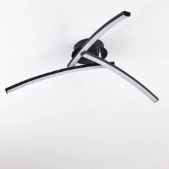 Plafonnier Aringa LED Noir, 1 lumière