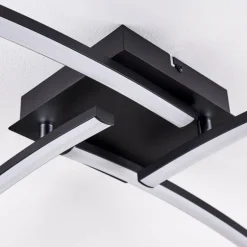Plafonnier Aringa LED Noir, 1 lumière
