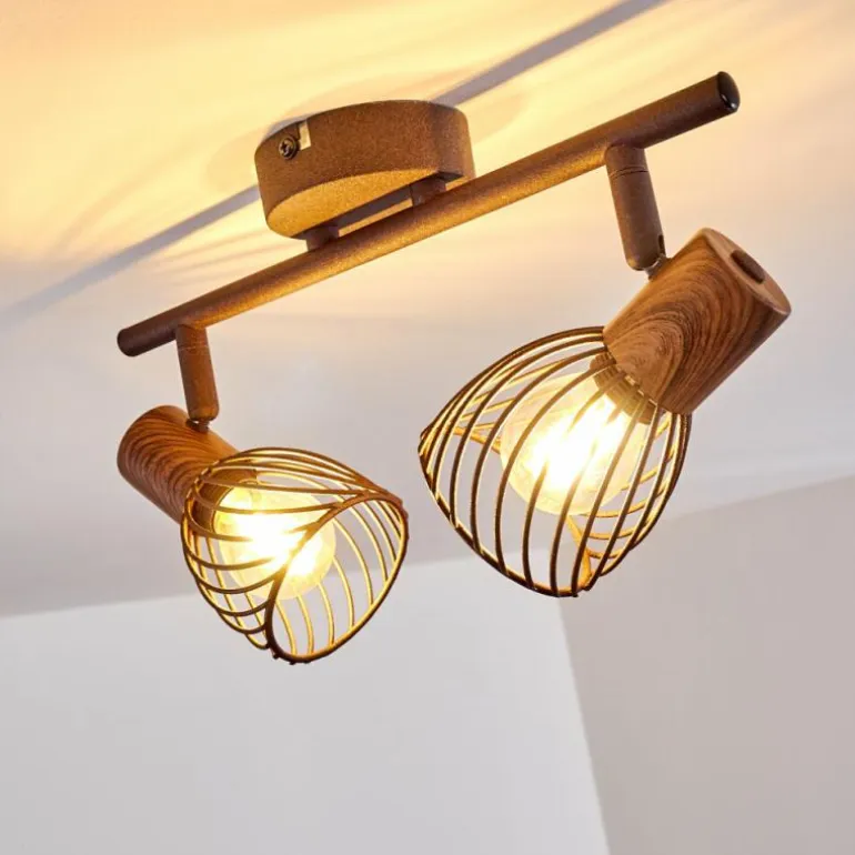 Plafonnier Arjen Rouille, 2 lumières