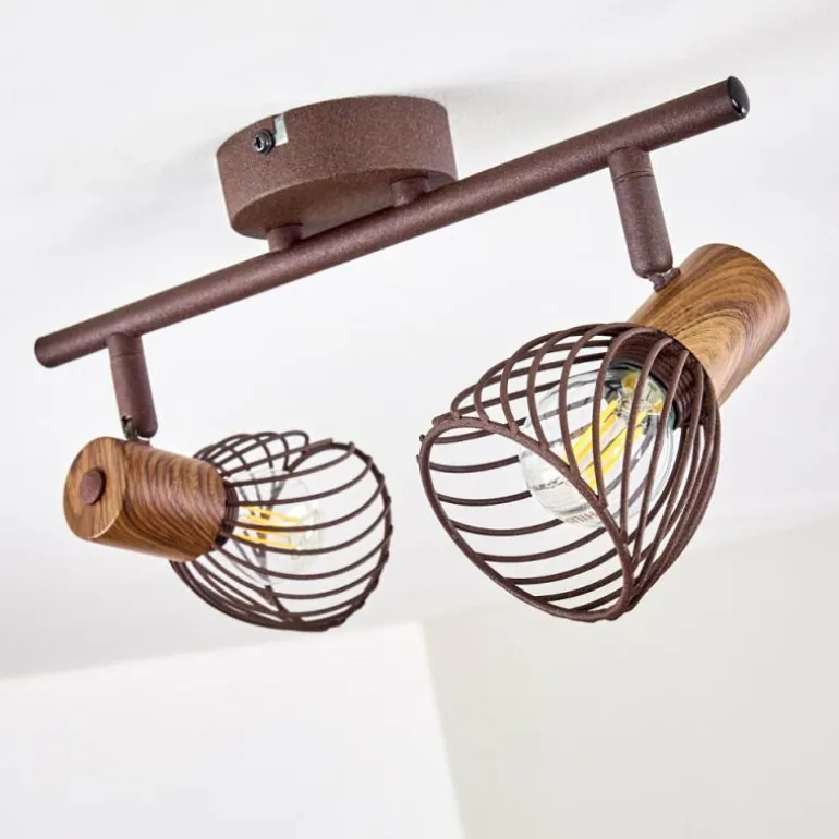 Plafonnier Arjen Rouille, 2 lumières