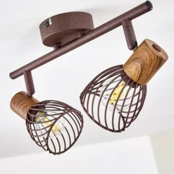Plafonnier Arjen Rouille, 2 lumières