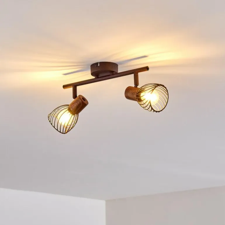 Plafonnier Arjen Rouille, 2 lumières