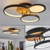Plafonnier Avelal LED Brun, Couleur bois, Noir, 1 lumière