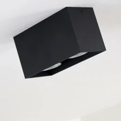Plafonnier Awuna Noir, 2 lumières
