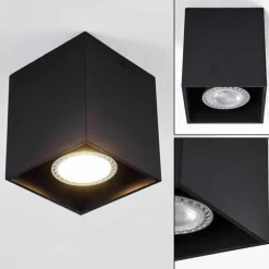 Plafonnier Awuna Noir, 1 lumière