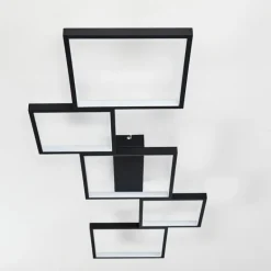 Plafonnier Bacolod LED Noir, 1 lumière