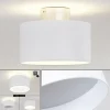 Plafonnier Baraboo LED Nickel mat, 2 lumières