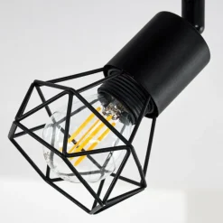 Plafonnier Baripada Noir, 1 lumière