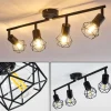 Plafonnier Baripada Noir, 4 lumières