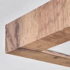 Plafonnier Bealeton LED Brun, Couleur bois, 1 lumière