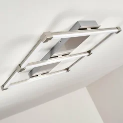 Plafonnier Beken LED Acier brossé, 1 lumière