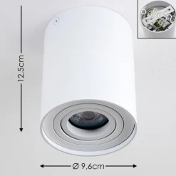 Plafonnier Betsie Blanc, 1 lumière