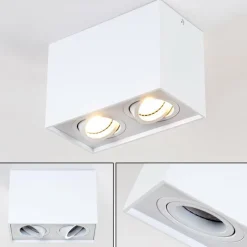 Plafonnier Betsie Blanc, 2 lumières