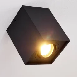 Plafonnier Betsie Noir, 1 lumière