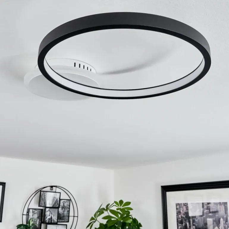 Plafonnier Bina LED Blanc, 1 lumière, Télécommandes