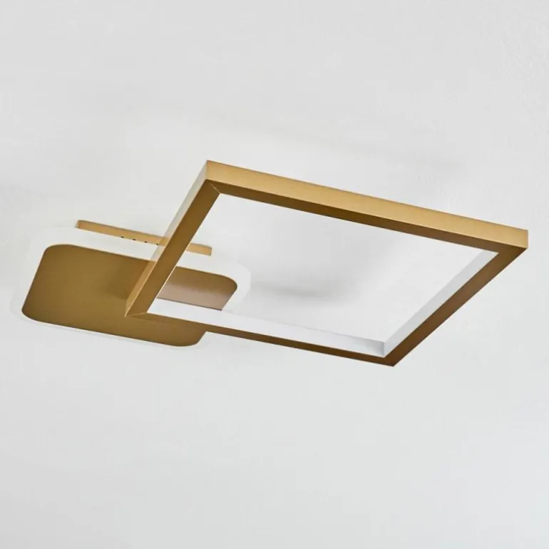 Plafonnier Bina LED Laiton, 1 lumière, Télécommandes