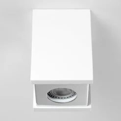 Plafonnier Braslo Chrome, Blanc, 1 lumière