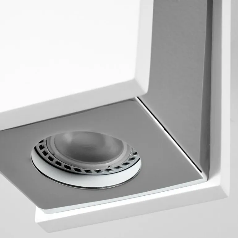 Plafonnier Braslo Chrome, Blanc, 1 lumière
