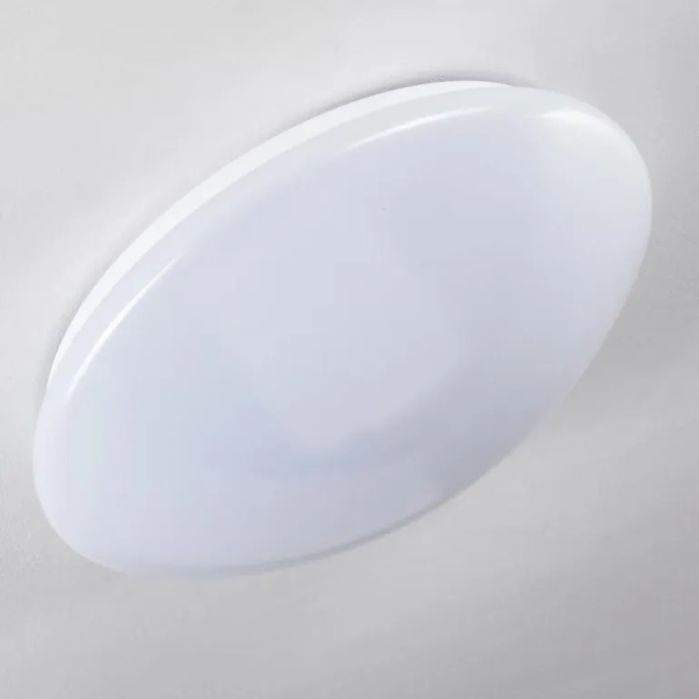 Plafonnier Brighton LED Blanc, 1 lumière, Télécommandes, Changeur de couleurs
