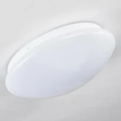 Plafonnier Brighton LED Blanc, 1 lumière, Télécommandes, Changeur de couleurs