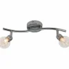 Plafonnier Brilliant BULB Chrome, 2 lumières
