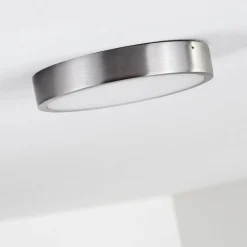 Plafonnier Broglen LED Nickel mat, 1 lumière