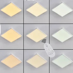 Plafonnier Buenaventura LED Blanc, 1 lumière, Télécommandes