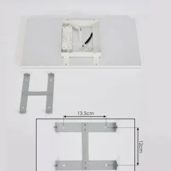 Plafonnier Buenaventura LED Blanc, 1 lumière, Télécommandes, Changeur de couleurs