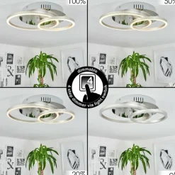 Plafonnier Buren LED Aluminium, Chrome, 1 lumière