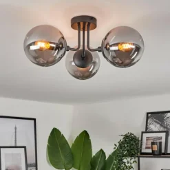 Plafonnier Cabalonga Noir, 3 lumières