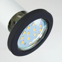 Plafonnier Cabri LED Chrome, Noir, Blanc, 1 lumière