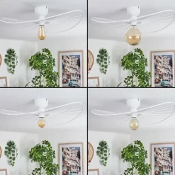 Plafonnier Cacor Blanc, 1 lumière