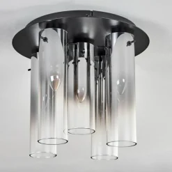 Plafonnier Caimitte Noir, 5 lumières