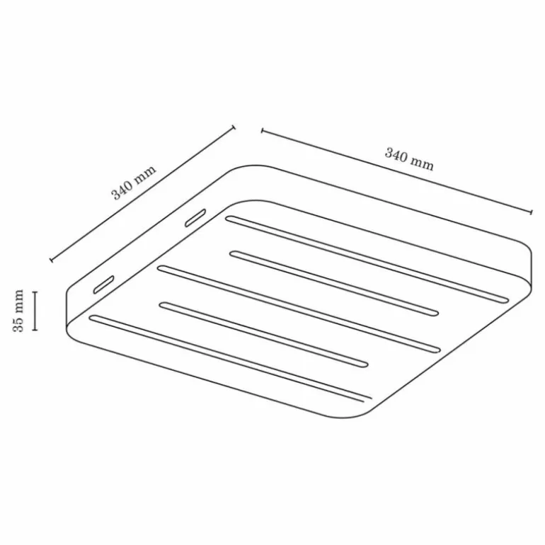 Plafonnier Cajas LED Écru, 5 lumières