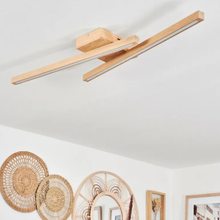 Plafonnier Cajas LED Écru, 2 lumières