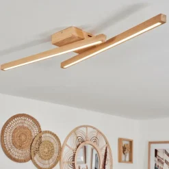 Plafonnier Cajas LED Écru, 2 lumières