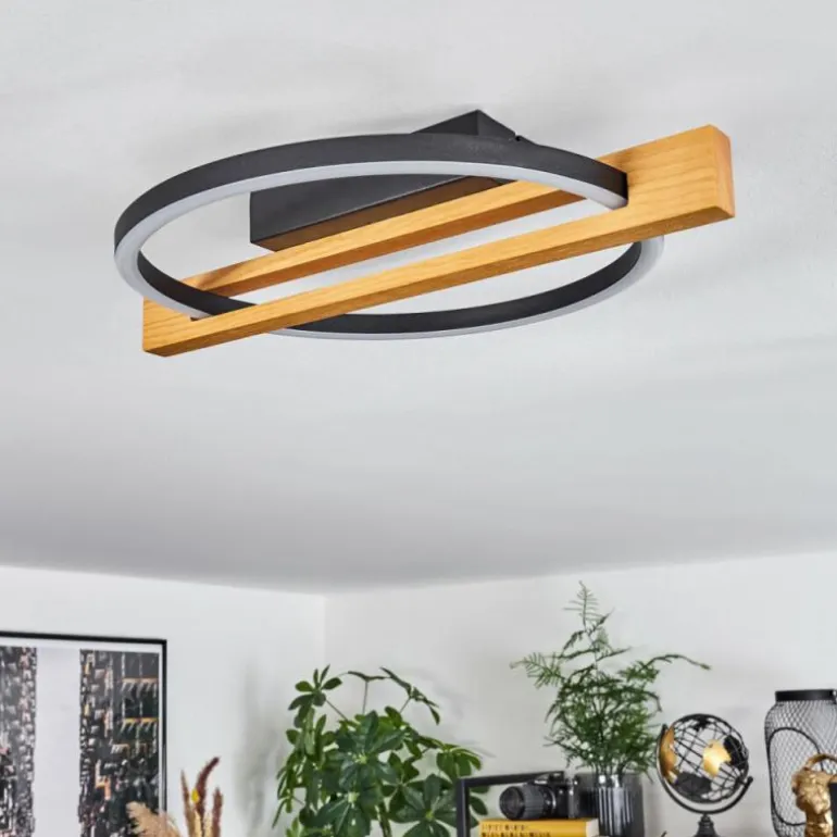 Plafonnier Carcano LED Écru, Noir, 1 lumière