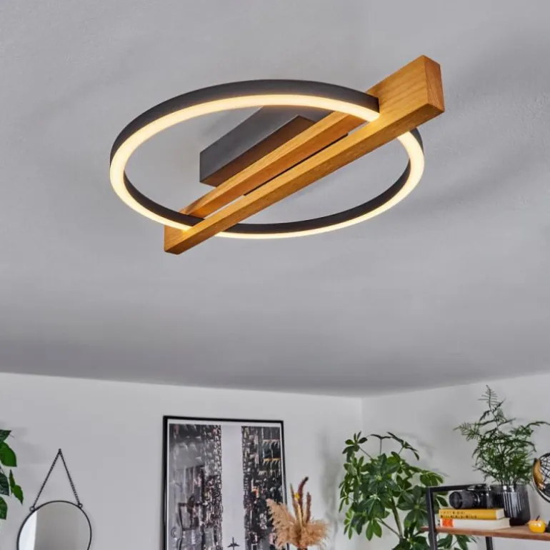 Plafonnier Carcano LED Écru, Noir, 1 lumière