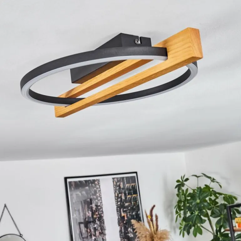 Plafonnier Carcano LED Écru, Noir, 1 lumière