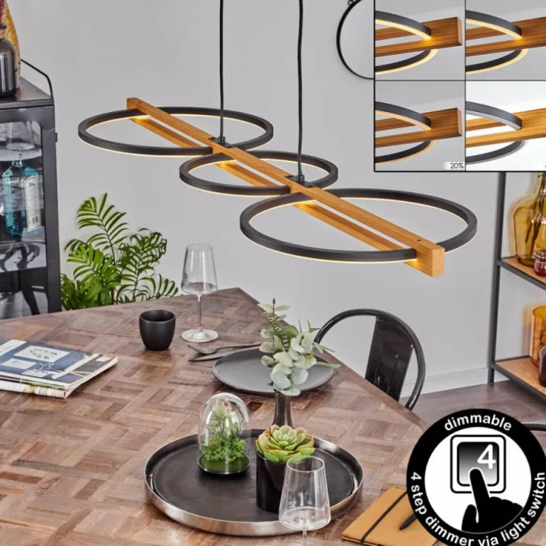 Plafonnier Carcano LED Noir, 1 lumière
