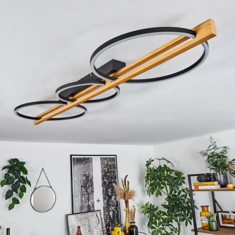 Plafonnier Carcano LED Noir, 3 lumières