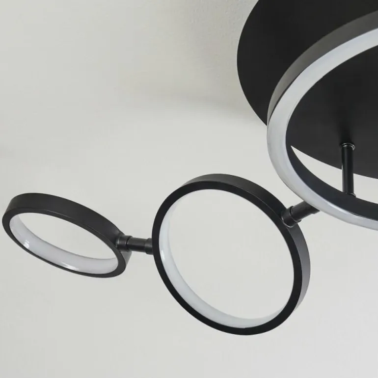 Plafonnier Carrisito LED Noir, 1 lumière