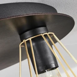 Plafonnier Cenova Noir, 3 lumières