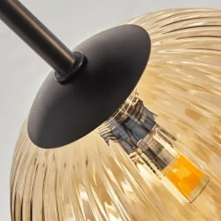 Plafonnier Chehalis Ambre, 6 lumières