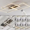 Plafonnier Cheka LED Aluminium, 3 lumières, Télécommandes