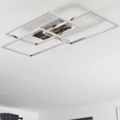 Plafonnier Cheka LED Aluminium, 3 lumières, Télécommandes