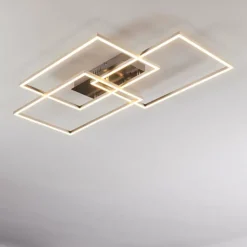 Plafonnier Cheka LED Aluminium, 3 lumières, Télécommandes